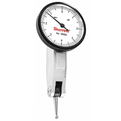 STARRETT Horizontal Dial Test Indicator: 0 in to 0.008 in, Horizontal, Inch - Dial Test Indicators - Horizontal & Tilted-Face Styles