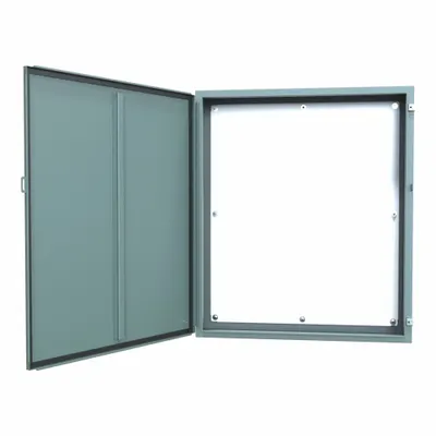 HAMMOND Electrical Enclosure: Steel, 42 in x 36 in x 8 in, NEMA 12/13, w/Panel - Steel Dust-Tight Enclosures
