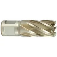 CLE-LINE Cobalt Annular Cutter: 1 1/4 in Cutter Dia, 1 in Max Cutting Dp, Pilot Pin Included, Bright (MPN C34142)
