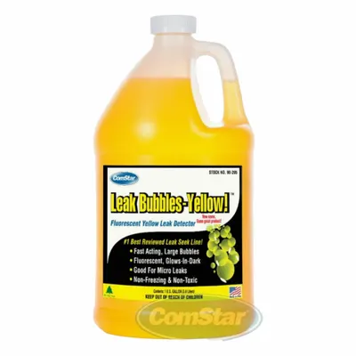 COMSTAR Gas Leak Detector: 1 gal, Yellow (MPN 90-205). Key specifications — Brand: COMSTAR. - Leak Detection Fluids