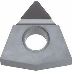 This Trigon (W) indexable turning insert features a PCD grade for machining non-ferrous materials. It is used in turning, facing, and profiling operations on lathes and turning centers. The insert provides wear resistance and consistent surface finish in high-speed applications.