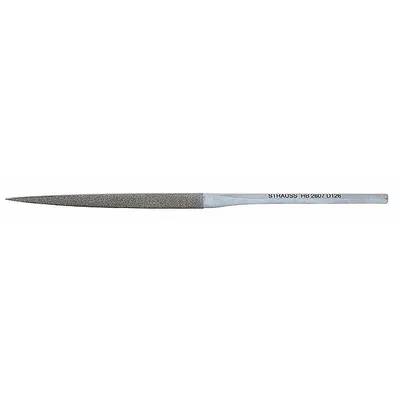 STRAUSS Habilis File: Triangular, 170_200 Grit, 4 33071/100000 in Lg without Tang - Diamond-Coated Needle Files