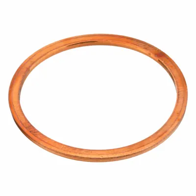 OEM Single-Piece Copper Sealing Washer, M38 Screw Size, 38 mm ID x 44 mm OD, 10 Pack - Single-Piece Sealing Washers