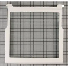 Genuine OEM replacement glass shelf for Whirlpool refrigerators and freezers. Provides a clear, tempered-glass storage surface to organize food items and restore full shelving capacity.