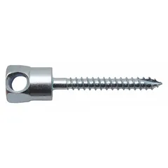 Horizontal rod hanger designed for suspending threaded rod from wood structures. Suitable for mechanical, electrical, or plumbing installations. 25-pack with 1/4 in screw size, 1 13/16 in overall length. Not seismic or ICC approved for concrete.