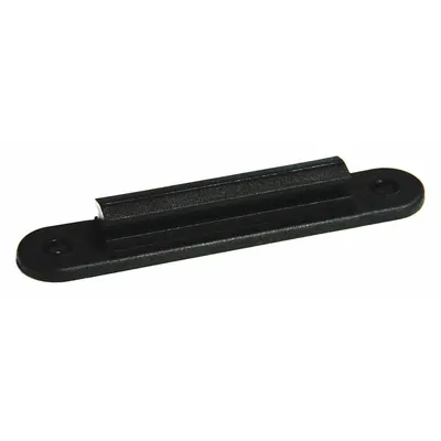 TENSABARRIER Wall Receiver, Black, 4 in Overall Height, Wall-Mount - Mountable Receivers for Retractable Belt Barriers