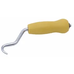 Manual rebar tying tool with polymer construction. Accepts wire sizes from 0.020 in to 0.125 in. Features clockwise and counterclockwise operation. Overall length of 7 in. Used for twisting tie wire around rebar intersections in concrete reinforcement applications.