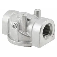 Hydraulic filter base for mounting and sealing compatible hydraulic filters in fluid power systems. Measures 3 inches in length. Designed for use with BALDWIN FILTERS model BT839-10 hydraulic filters