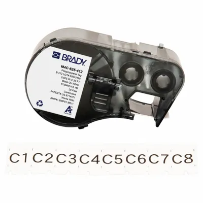 BRADY M4C-625-412 Rectangular Insert Style Continuous Tag Roll Cartridge - Brady Rectangular Insert Style Continuous Tag Roll Cartridges