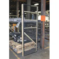 WIRECRAFTERS Aisle Guard Side Panel: 1 Bays, 39 in x 1 1/4 in x 96 in, 10 ga, Steel, Powder Coated (MPN BACK428S)