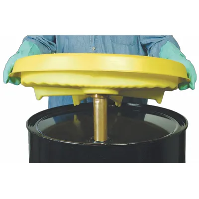 ENPAC Universal Safety Funnel: No Lid, Yellow, No Flame Arrester, 26 in x 5 1/2 in - Drum Funnels