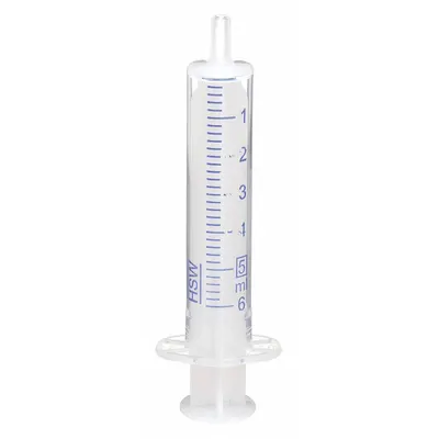 NORM-JECT All-Plastic Syringe: 5 mL Capacity - mL, Luer Slip, Polypropylene, Polypropylene - Luer Slip Syringes