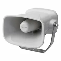 PATLITE Audible Alarm: Horn Sound, 7.6 W Watt, 12 to 24V DC, Indoor/Outdoor, EHS-M1HE