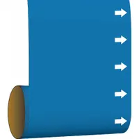 Pipe Marker: Blue, White, Fits 2 in and Smaller Pipe O.D., 30 Pipe Markers, With (MPN 41598)