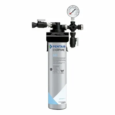 EVERPURE Water Filter System: 0.5 micron, 2 gpm, 18 1/8 in Overall Ht - Quick-Connect Ice Machine & Refrigerator Water Filters
