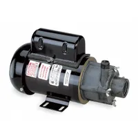 This magnetic-drive straight centrifugal pump from LITTLE GIANT is designed for fluid transfer applications where leak prevention and chemical resistance are required. It features a glass-filled polyphenylene sulfide impeller and an FKM gasket, with a 1/8 hp single-phase motor rated for 115/230V AC. The pump has FNPT connections and is suited for use in industrial processes such as chemical handling, plating, and filtration