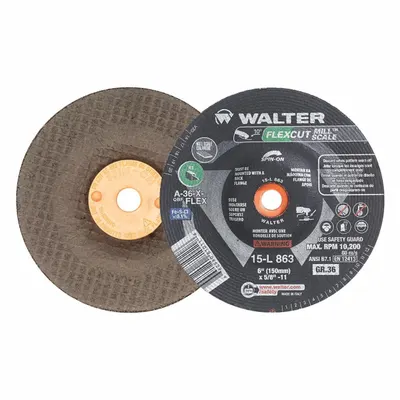 WALTER SURFACE TECHNOLOGIES Flexcut Mill Scale Type 29 Depressed - Grinding Wheels for Concrete & Masonry