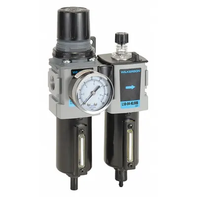 WILKERSON Filter/Regulator/Lubricator: 1/2 in NPT, 90 cfm, 250 psi Max Op Pressure - Wilkerson Filter, Regulator & Lubricators (FRLs)