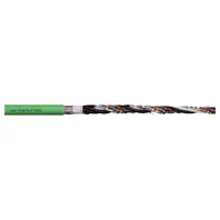 CHAINFLEX Measuring System Cable: (4) Shielded Twisted Pr 26 AWG (0.14)/(2) 17 AWG (1.0), Green (MPN CF211-033)