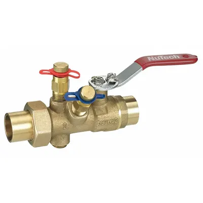 NUTECH Manual Balancing Valve: Manual, Sweat, 6.7 gpm – 21 gpm, 6.7 gpm Min. Flow Rate - Manual Balancing Valves