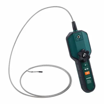 EXTECH Video Borescope: 1280 x 720, 5 ft Shaft Lg, 0.16 in Shaft Dia, 5.5 mm Camera Dia - Wireless Video Borescopes