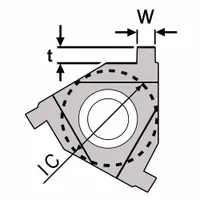 ULTRA-DEX USA Parting and Grooving Insert: 3IR NG W.093 (MPN 913-000-016)