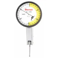 STARRETT Tilted-Face Dial Test Indicator: Horizontal, Inch, 0.0005 in (MPN 709BZ)