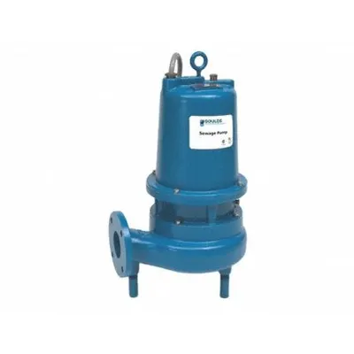 GOULDS Sewage Ejector Pump: Cast Iron, Three Phase, 5 hp, 460V AC - Non-Clog Sewage Ejector Pumps