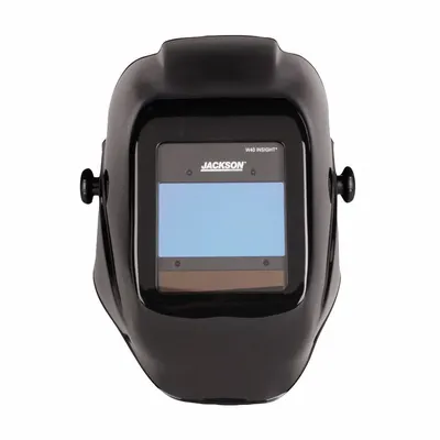 JACKSON SAFETY Welding Helmet: Auto-Darkening, Black, W9 - W13, 3.80 in x 2.35 in, Digital - Auto-Darkening Welding Helmets - Solid Color