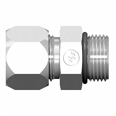 WEATHERHEAD Ermeto Flareless Steel Compression Fitting, 7/8-14 x 3/4-16 Thread - Flareless Bite-Type Steel Compression Fittings