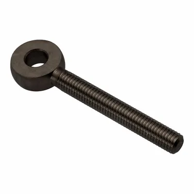 AMPG Fixed Rod End: Stainless Steel, Black Oxide, 2 in Hole Center-to-End Lg - Stainless Steel Male Threaded Fixed Rod Ends