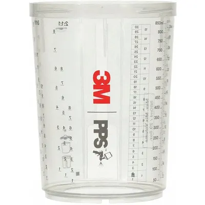 3M Spray Gun Cup: Siphon Feed Spray Gun Cup, Spray Gun Cups, PPS, Plastic