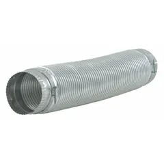 Genuine OEM replacement vent assembly for Whirlpool washing machines and dryers. Includes clamps for secure installation to ensure proper exhaust airflow. Used to replace worn or damaged vents in residential laundry equipment.