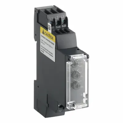 SCHNEIDER RM17TA00 Phase Monitor Relay, DIN-Rail Mounted, 5 A, 208-480V AC - DIN-Rail Mounted Relays