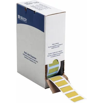 BRADY BM-500-175-342YL-3 Precut Sleeve Label Roll - Brady Precut Sleeve Label Rolls