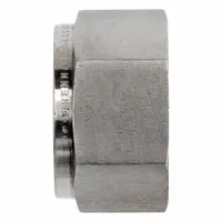 This compression fitting is a single-ferrule design made of stainless steel, suitable for creating leak-tight tube connections in instrumentation and control systems. It is clean and bagged for immediate use in applications requiring high sealing integrity. Compatible with Parker CPI fitting brands