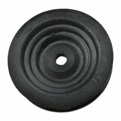 This hand wheel is a replacement part for material handling equipment, designed to fit the Dayton brand model 1VW55. It is used for manual operation or adjustment of machinery in industrial settings such as manufacturing and warehousing.