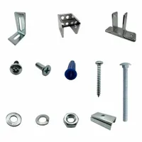 HADRIAN Headrail Intermediate Kit: Chrome Zamac, Chrome-Plated (MPN 600422)