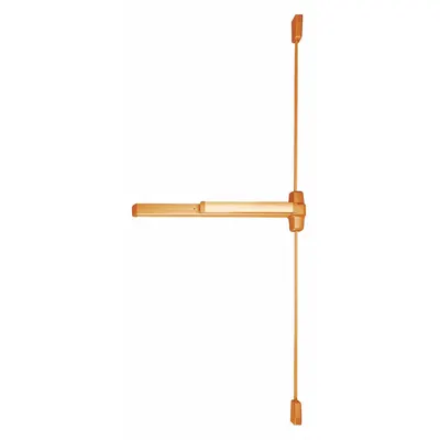 VON DUPRIN 9927NL-OP 4 US10 Surface Vertical Rod Push Bar, Bronze - Surface Vertical Rod Push Bars