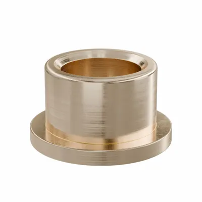 OILITE Flanged Sleeve Bearing: Bronze, SAE 841, 5/8 in Bore, 7/8 in OD, 5/8 in Lg - Lubricated General Purpose Metallic Flanged Sleeve Bearings