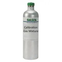 Disposable calibration gas mixture containing 5 ppm Ethylene Oxide in Nitrogen background, with ±5% accuracy. Designed for verifying and calibrating portable gas detectors from all OEMs. Used in industrial safety applications to ensure accurate sensor response for toxic gas detection