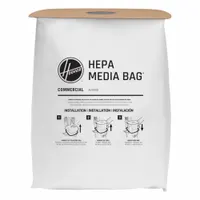 HOOVER Vacuum Bag: Hoover Commercial, CH90600V/CH91600V, Dry, Cloth, 1-Ply, HEPA, AH14010