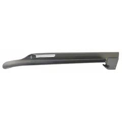 MEDSOURCE Miller laryngoscope blade, size 4, with fiber optic illumination. Disposable, stainless steel construction with silver finish, overall length 8 11/16 inches. Used for direct laryngoscopy during endotracheal intubation.