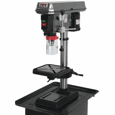 JET Bench Drill Press: Belt, Fixed Speed, 200 RPM – 3,630 RPM, 15 in Swing - Benchtop Drill Presses with Manual Downfeed