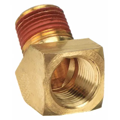 PARKER VS2214P-8-8 45° Threaded High-Pressure Pipe Elbow with Sealant - Threaded High-Pressure Pipe Fittings with Sealant
