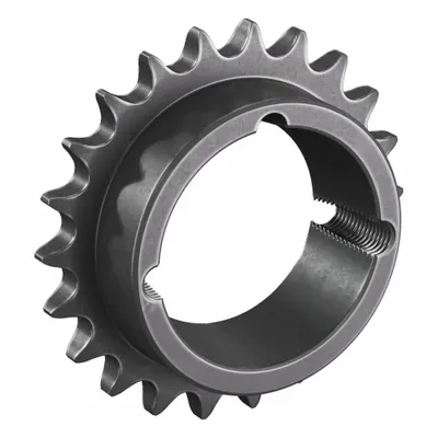 TRITAN Bushed Roller Chain Sprocket: For 40 Chain, 22 Teeth, 3.513 in Pitch Dia - Size 40 Bushed-Bore Roller Chain Sprockets