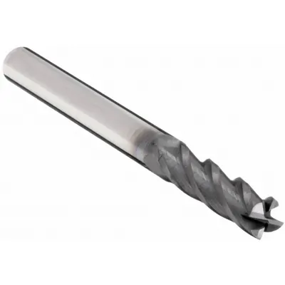 OSG Square End Mill: Carbide, TiAlN Coated, 4 Flute, 3/16" Mill Dia, 3/4" LOC - General Purpose Carbide Square End Mills