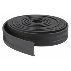 Strut clamp cushioning strip made from thermoplastic elastomer with a 0.23 in overall height. Rated for general-purpose temperature environments. Used to dampen vibration and protect mounted components in industrial strut-channel systems.