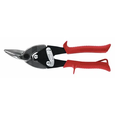 MIDWEST SNIPS Aviation Snip: Left/Straight, 9 3/4 in Overall Lg, 1 1/4 in Cutting Lg - Aviation Snips