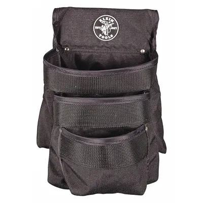 KLEIN TOOLS Tool Pouch: For 2 1/2 in Belt Wd - Max, 3 Pockets - Nylon Tool Pouches